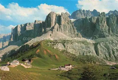 AK / Ansichtskarte  Gardena__Passo_di_Groednerjoch_IT Panorama Blick gegen Sellagruppe Dolomiten