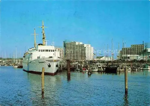 AK / Ansichtskarte  Damp_Ostseebad_Halbinsel_Schwansen_Schleswig-Holstein Hafen mit Ausflugsdampfer