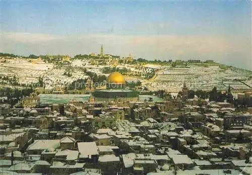 AK / Ansichtskarte  Jerusalem__Yerushalayim_Israel covered with snow