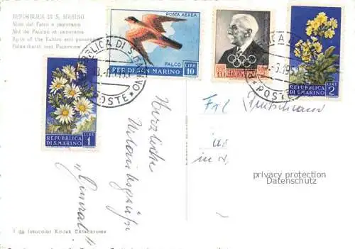 AK / Ansichtskarte  Repubblica_di_San_Marino Nido del Falco e panorama