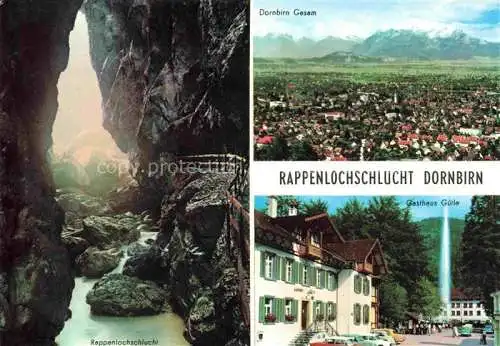 AK / Ansichtskarte  Dornbirn_Vorarlberg_AT Panorama Rappenlochschlucht Gasthaus Guetle