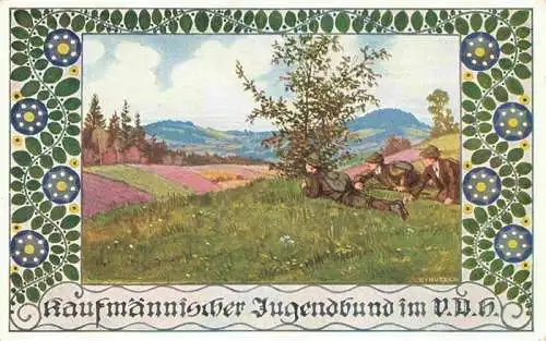 AK / Ansichtskarte  Kutzer_Ernst_Kuenstlerkarte Kaufmaennische Jugendbund 