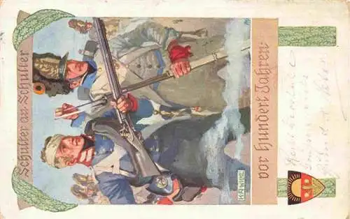 AK / Ansichtskarte  Wilke_K.A._Kuenstlerkarte Schulter am Schulter 