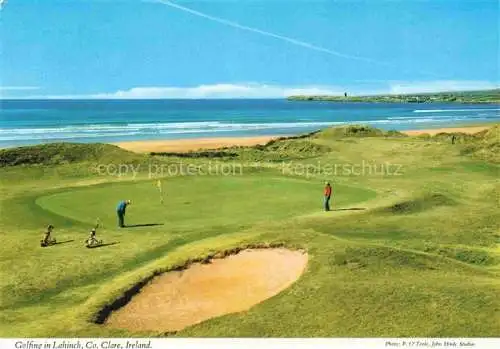 AK / Ansichtskarte  Lahinch_Clare_County_Irland Golfplatz an der Atlantikkueste