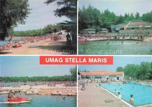 AK / Ansichtskarte  Umag_Umago_Istrien Hotel Stella Maris Freibad Strand