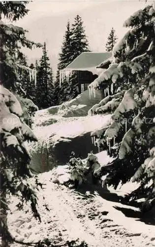 AK / Ansichtskarte  Bolsterlang Berghaus Schwaben am Ochsenkopf Riedbergerhorn Winterlandschaft