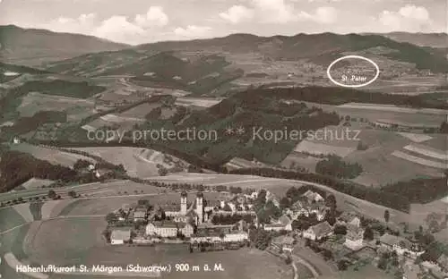 AK / Ansichtskarte  St_Maergen Panorama Hoehenluftkurort Blick nach St. Peter Schwarzwald