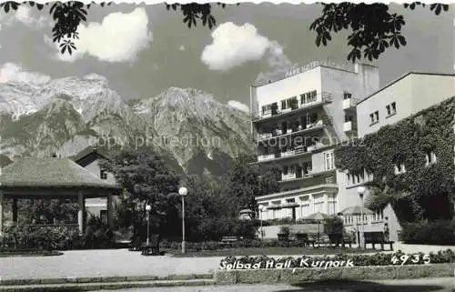 AK / Ansichtskarte  Bad_Hall_Solbad_Hall_Oberoesterreich_AT Kurpark Kurhotel Alpen