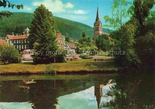 AK / Ansichtskarte  Hoefen__Enz Blick zur Kirche