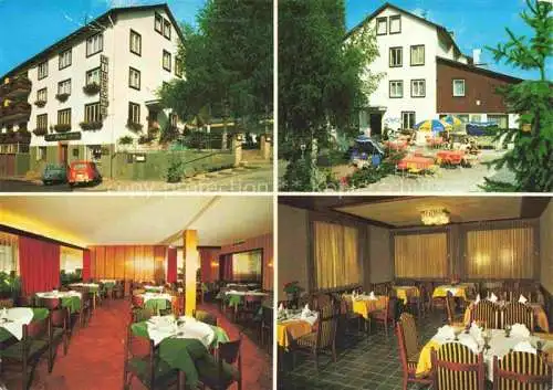 AK / Ansichtskarte  Hoefen__Enz Gasthof Pension zum Hirsch Gastraum Terrasse