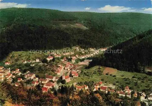 AK / Ansichtskarte  Hoefen__Enz Panorama Erholungsort im Schwarzwald