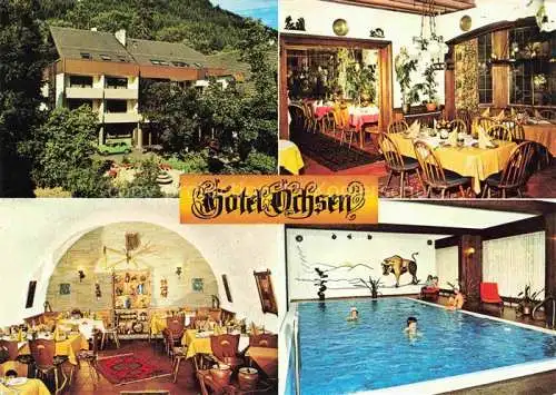 AK / Ansichtskarte  Hoefen__Enz Hotel Restaurant Ochsen Hallenbad Erholungsort im Schwarzwald