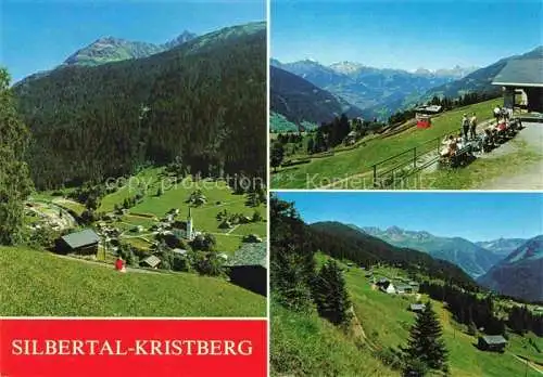 AK / Ansichtskarte  Silbertal_Vorarlberg_AT Panorama mit Kristberg Seilbahn Sonnenterrasse