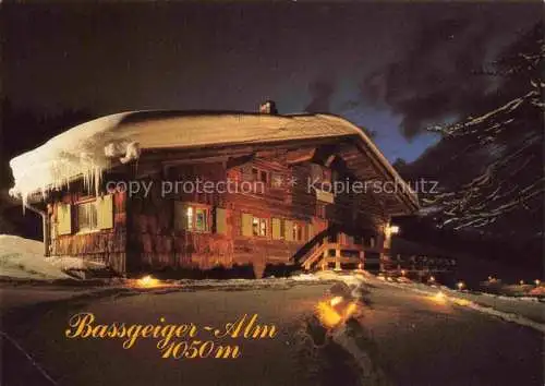 AK / Ansichtskarte  St_Johann_Tirol_AT Bassgeigeralm bei Nacht