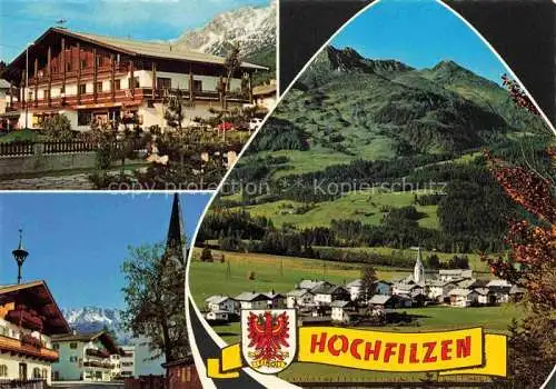 AK / Ansichtskarte  Hochfilzen Hotel Kirche Panorama