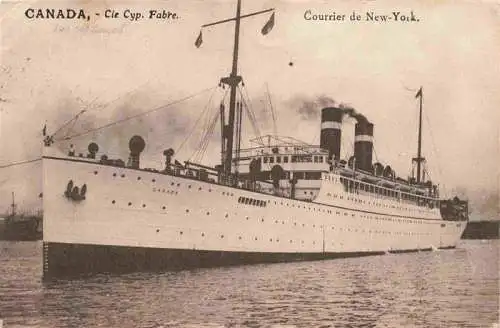 AK / Ansichtskarte  Dampfer_Oceanliner CANADA Courrier de NEW York