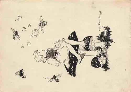 AK / Ansichtskarte  Wasserkampf_Herta_Kuenstlerkarte Nr.2242 Kind Pilz Hummel