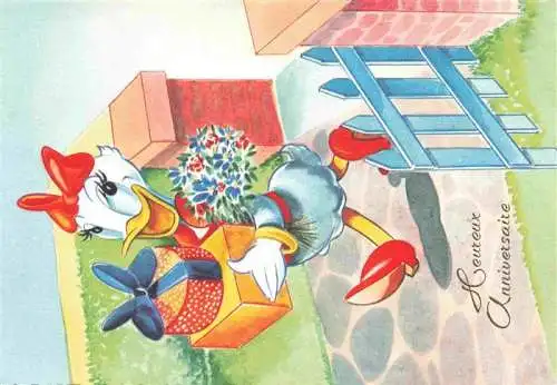 AK / Ansichtskarte  Disney__Walt_Comics Daisy Duck