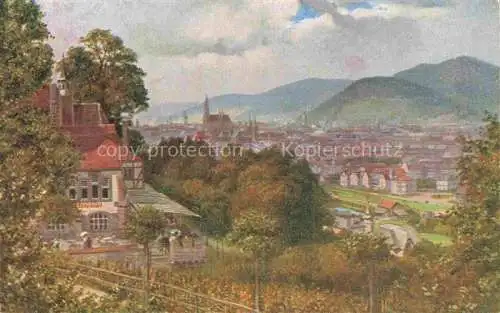 AK / Ansichtskarte  Hoffmann__Heinrich_Kuenstlerkarte_Sueddeutschland_Alsace Freiburg i. Br. Lorettoberg 