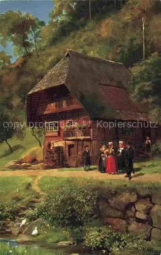 AK / Ansichtskarte  Hoffmann__Heinrich_Kuenstlerkarte_Sueddeutschland_Alsace Aus em Schapbachtal