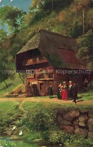 AK / Ansichtskarte  Hoffmann__Heinrich_Kuenstlerkarte_Sueddeutschland_Alsace Aus dem Schapbachtal