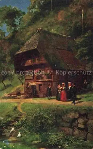 AK / Ansichtskarte  Hoffmann__Heinrich_Kuenstlerkarte_Sueddeutschland_Alsace Aus den Schapbachtal