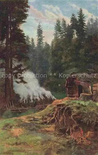 AK / Ansichtskarte  Hoffmann__Heinrich_Kuenstlerkarte_Sueddeutschland_Alsace Koehler im Schwarzwald