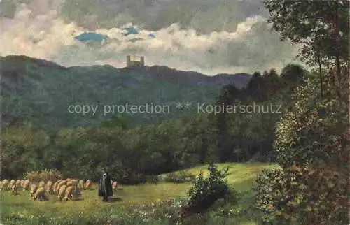 AK / Ansichtskarte  Hoffmann__Heinrich_Kuenstlerkarte_Sueddeutschland_Alsace Blick auf Andlau