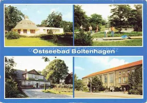 AK / Ansichtskarte  Boltenhagen_Ostseebad HO Gaststaette Pavillon Minigolfanlage Haus am Meer FDGB Erholungsheim Fritz Reuter