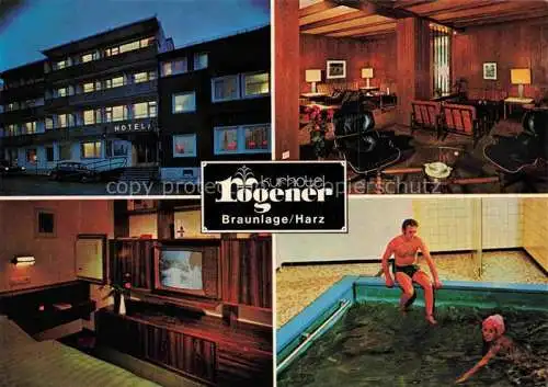 AK / Ansichtskarte  Braunlage Kurhotel Logener Gaststube Zimmer Pool