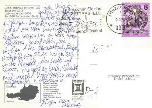 AK / Ansichtskarte  Lienz__Tirol_AT Ortspartie Rathaus der Stadt