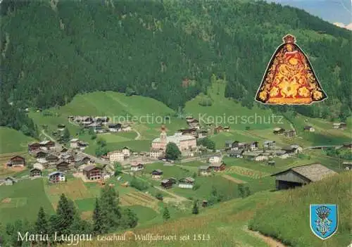 AK / Ansichtskarte  Maria-Luggau_Kaernten_AT Fliegeraufnahme mit Wallfahrtskirche und Servitenkloster