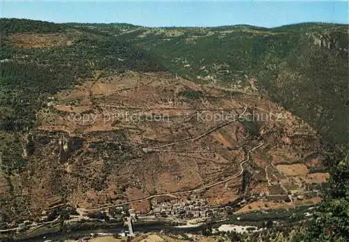 AK / Ansichtskarte  Les_Vignes_48_Lozere Vue aerienne