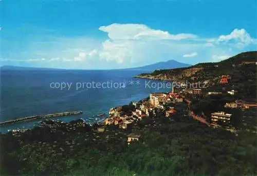 AK / Ansichtskarte  Massalubrense_Lubrense_Sorrento_Campania_IT Penisola Sorrentina Panorama e Vesuvio