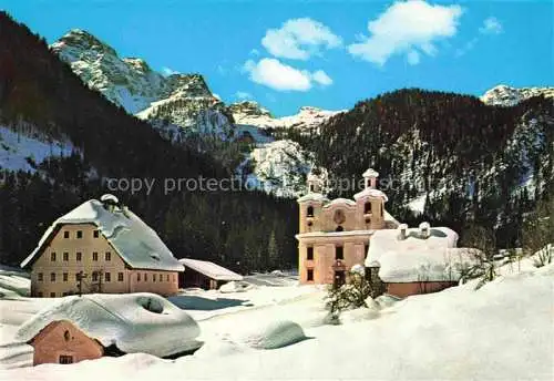 AK / Ansichtskarte  Lofer_AT Maria Kirchental Barockkirche mit Loferer Steinberge