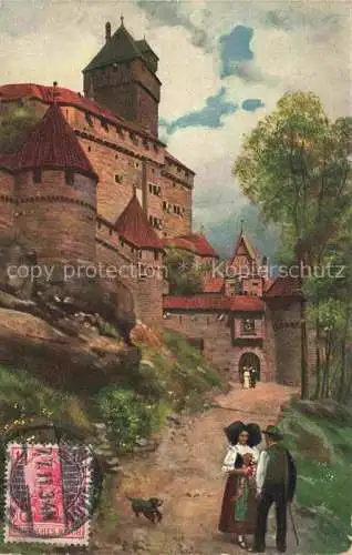 AK / Ansichtskarte  Hoffmann__Heinrich_Kuenstlerkarte_Sueddeutschland_Alsace Hohkoenigsburg