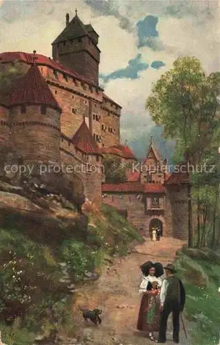 AK / Ansichtskarte  Hoffmann__Heinrich_Kuenstlerkarte_Sueddeutschland_Alsace Hohkoenigsburg