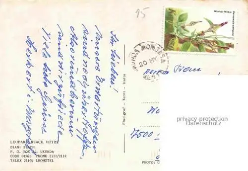 AK / Ansichtskarte  Mombasa_Kenya Leopard Beach Hotel Strand Pool Teich