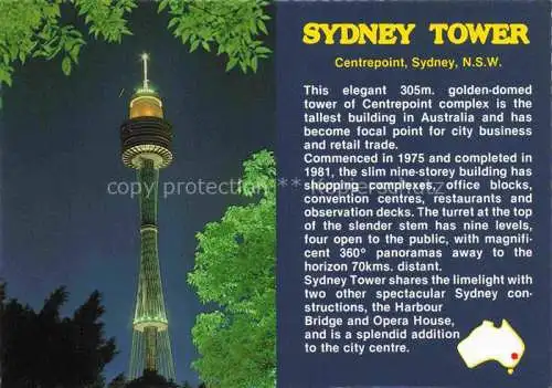 AK / Ansichtskarte  SYDNEY__NSW_Australia Sydney Tower at Centrepoint in the heart of the City