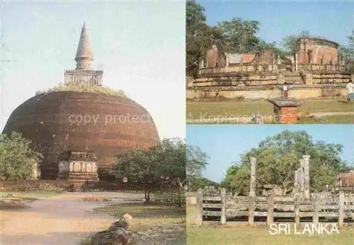 AK / Ansichtskarte  SRI_LANKA_Ceylon Rankoth Vehera Dagaba Circular Relic House The Flower Scroll Hall Polonnaruwa