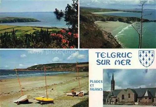 AK / Ansichtskarte  Telgruc-sur-Mer_29_Finistere Plages et Falaises Panorama Eglise