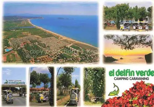 AK / Ansichtskarte  Torroella_de_Montgri El Delfin Verde Camping Caravaning Baehnle