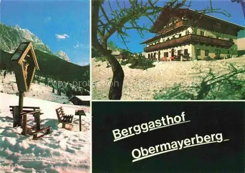 AK / Ansichtskarte  Lofer_AT Wegekreuz Berggasthof Obermayerberg