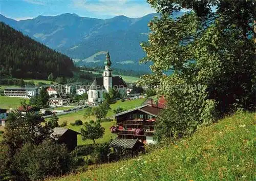 AK / Ansichtskarte  Oberau__Wildschoenau_Tirol_AT Panorama mit Kirche