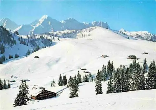 AK / Ansichtskarte  Lofer_AT Loferer Alm mit Loferer Steinberge Haus Getraud in der Sonne und Alpengasthof Schoenblick