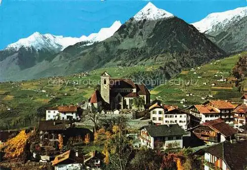 AK / Ansichtskarte  Schenna_Meran_Trentino_IT mit Texelgruppe und Schloss