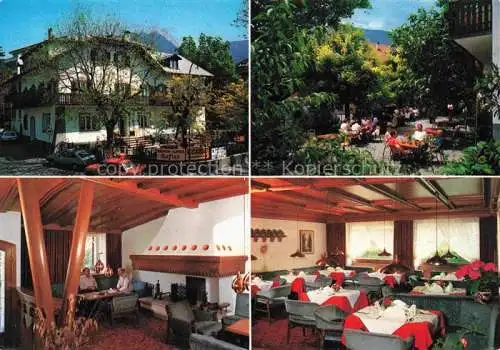 AK / Ansichtskarte  Meran_MERANO_IT Hotel Gasthof Kofler Garten Kaminzimmer Gastraum