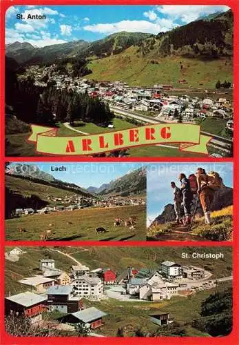 AK / Ansichtskarte  Arlberg_AT mit St Anton Lech und St Christoph