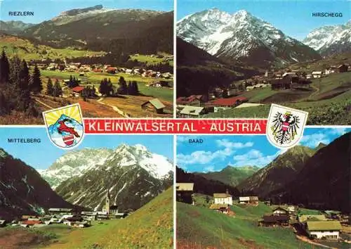 AK / Ansichtskarte  Kleinwalsertal_Vorarlberg_AT mit Riezlern Hirschegg Mittelberg Baad