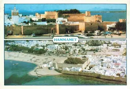 AK / Ansichtskarte  Hammamet_Tunesie La vieille ville et le fort Fliegeraufnahme